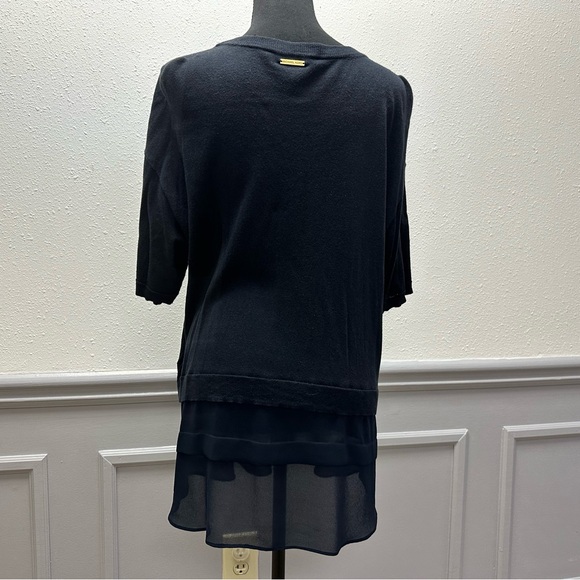 Women's Michael Kors Layered Short Sleeve Top Size XL - Picture 4 of 9